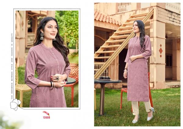 Kalaroop Ladlee Vol 3 Rayon Designer Long Kurti Collection